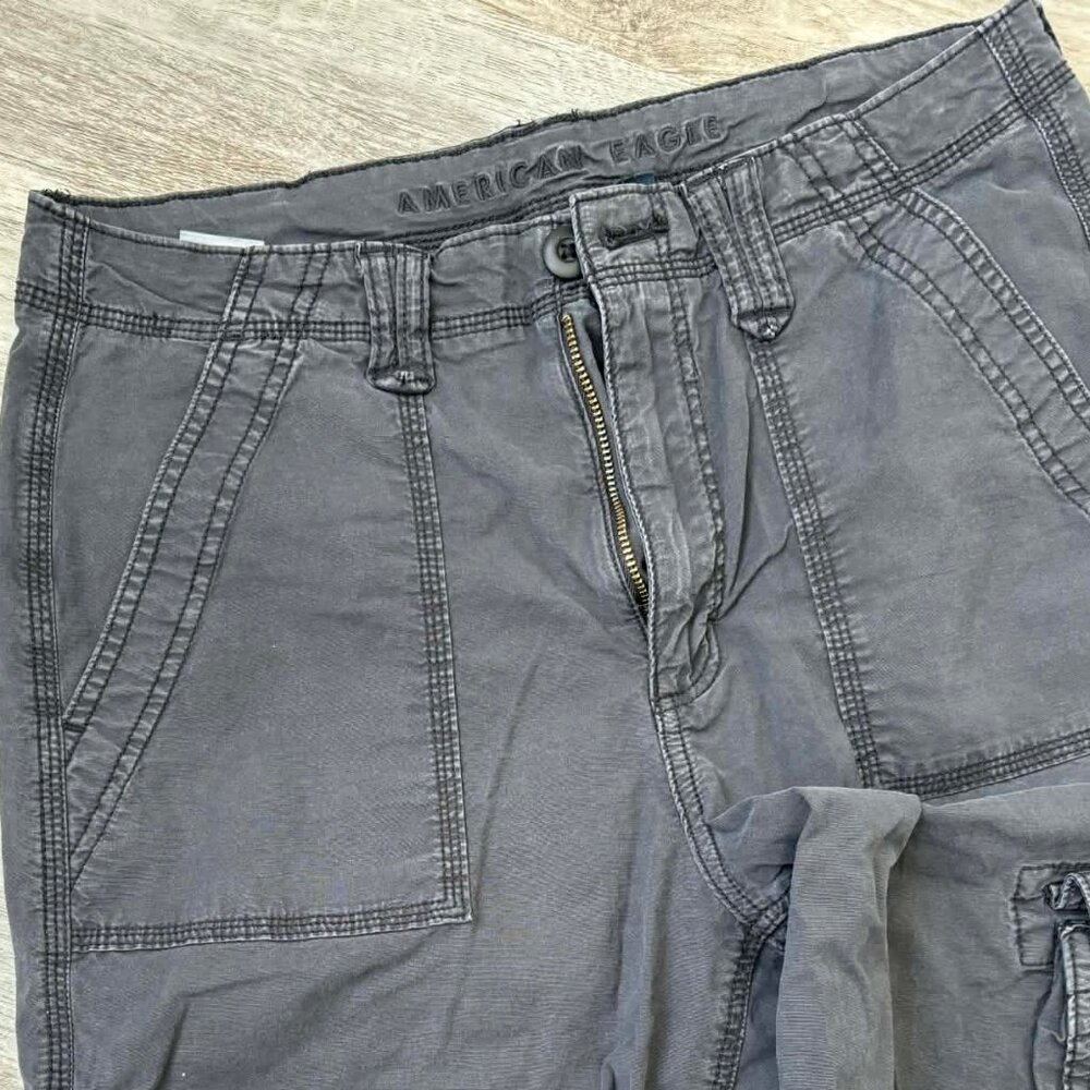 AE Baggy Cargo Jogger Pants size 8 Long - Picture 6 of 8
